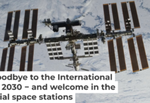 The International Space Station will be brought down in 2030. NASA via AP